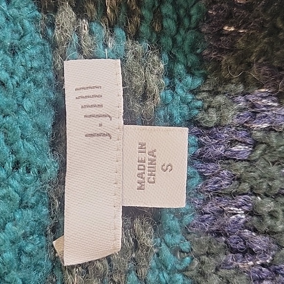 J. JILL Wool Blend Small Snap Closure Nordic Duster Long Cardigan Sweater - Picture 2 of 8